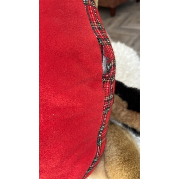 FAO Schwarz Vintage 90s Stuffed Plush Shepherd Dog 2 Puppies (bed not included) - Picture 3 of 5